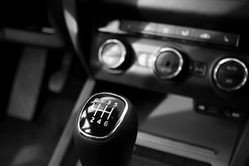 regularly maintained manual transmission in car