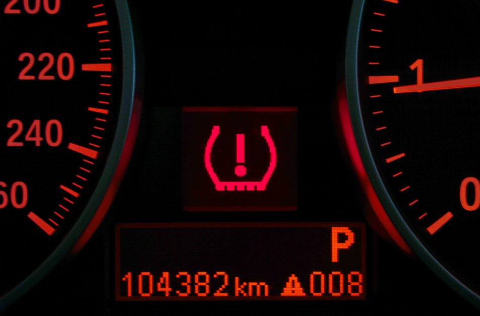 tire pressure warning light on in car