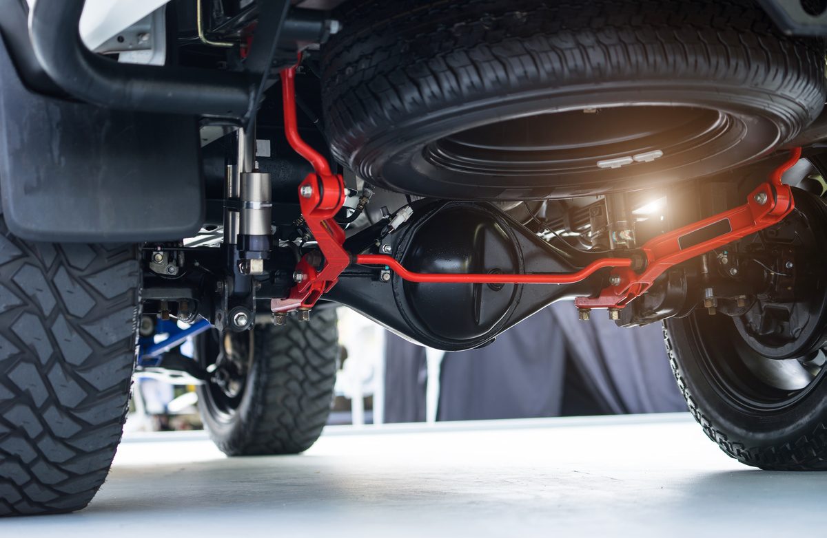 suspension system repaired at auto repair shop