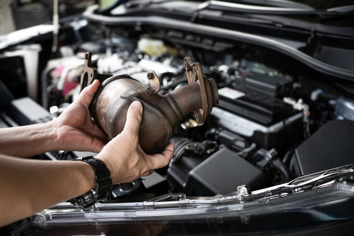 catalytic converter replaced by mechanic