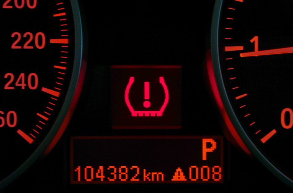 tire pressure warning light on in car