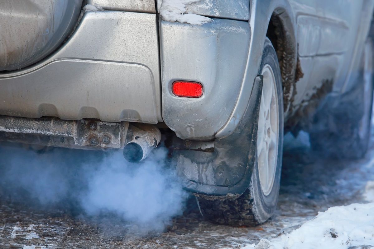 blue smoke coming from exhaust