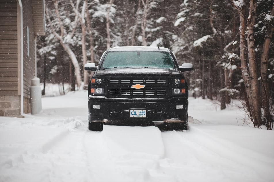 properly maintained truck during winter